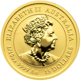 Zlatá investiční mince Rok Buvola 1/10 Oz 2021