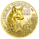 100 € - Liška / Der Fuchs - Proof