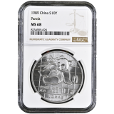 Čínská Panda 1 Oz 1989 NGC MS 68