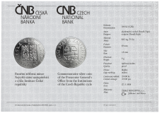 Pamětní stříbrná mince 100 Kč - Nejvyšší státní zastupitelství 2024 certifikát