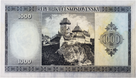 1000 korun bez data (1945) - perforovaná -