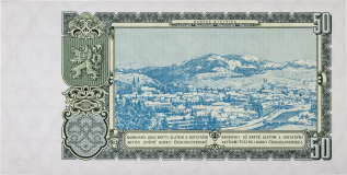 Československá bankovka 50 korun 1953